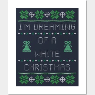 White Christmas Posters and Art